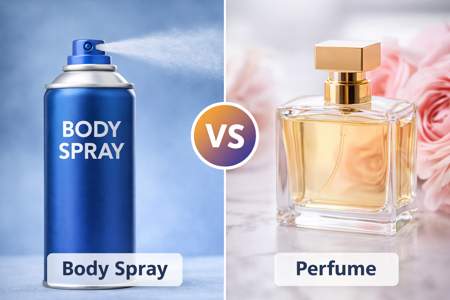 Difference Between Body Spray and Perfume