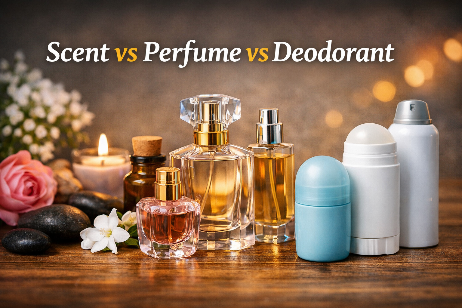 Difference Between Scent and Perfume and Deodorant
