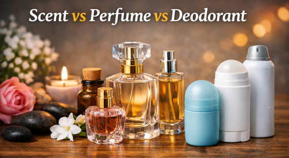 Difference Between Scent and Perfume and Deodorant